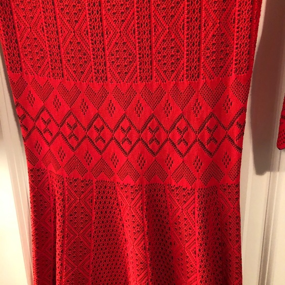 Gianni Bini Red City Shore Knit Dress - Picture 8 of 13